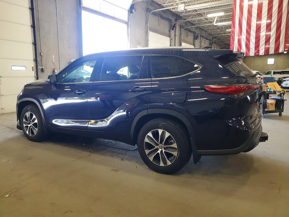 2021 Toyota Highlander VIN 5TDGZRBH1MS539726 COPART salvage auction — FRONT END, Mn - Cert Of Title-Salvage, sold $13,300 on 2026-07-07 (photo 2)