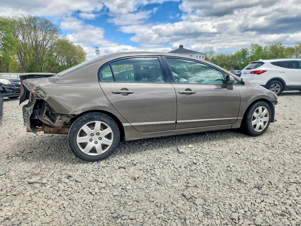 2008 Honda Civic VIN 2HGFA16578H516459 COPART salvage auction — FRONT END, Ma - Cert Of Title-Reconstrctd Coll, sold $375 on 2026-07-02 (photo 3)