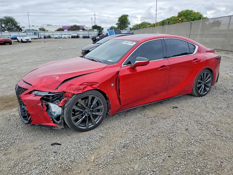 2022 Lexus Is VIN JTHGZ1B2XN5054228 COPART salvage auction — FRONT END, CA - SALVAGE CERTIFICATE, sold $13,500 on 2026-07-24 (photo 1)