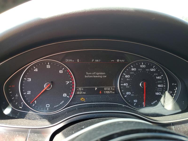 2015 Audi A6 VIN WAUGFAFC9FN009728 COPART salvage auction — MECHANICAL, Ny - Certificate Of Title, sold $1,100 on 2026-07-18 (photo 9)