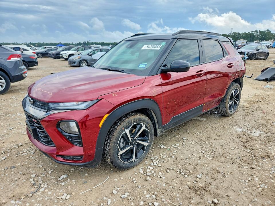 2022 Chevrolet Trailblazer VIN KL79MTSL5NB097418 COPART salvage auction — REAR END, Tx - Salvage Vehicle Title, sold $4,050 on 2026-07-21 (photo 1)