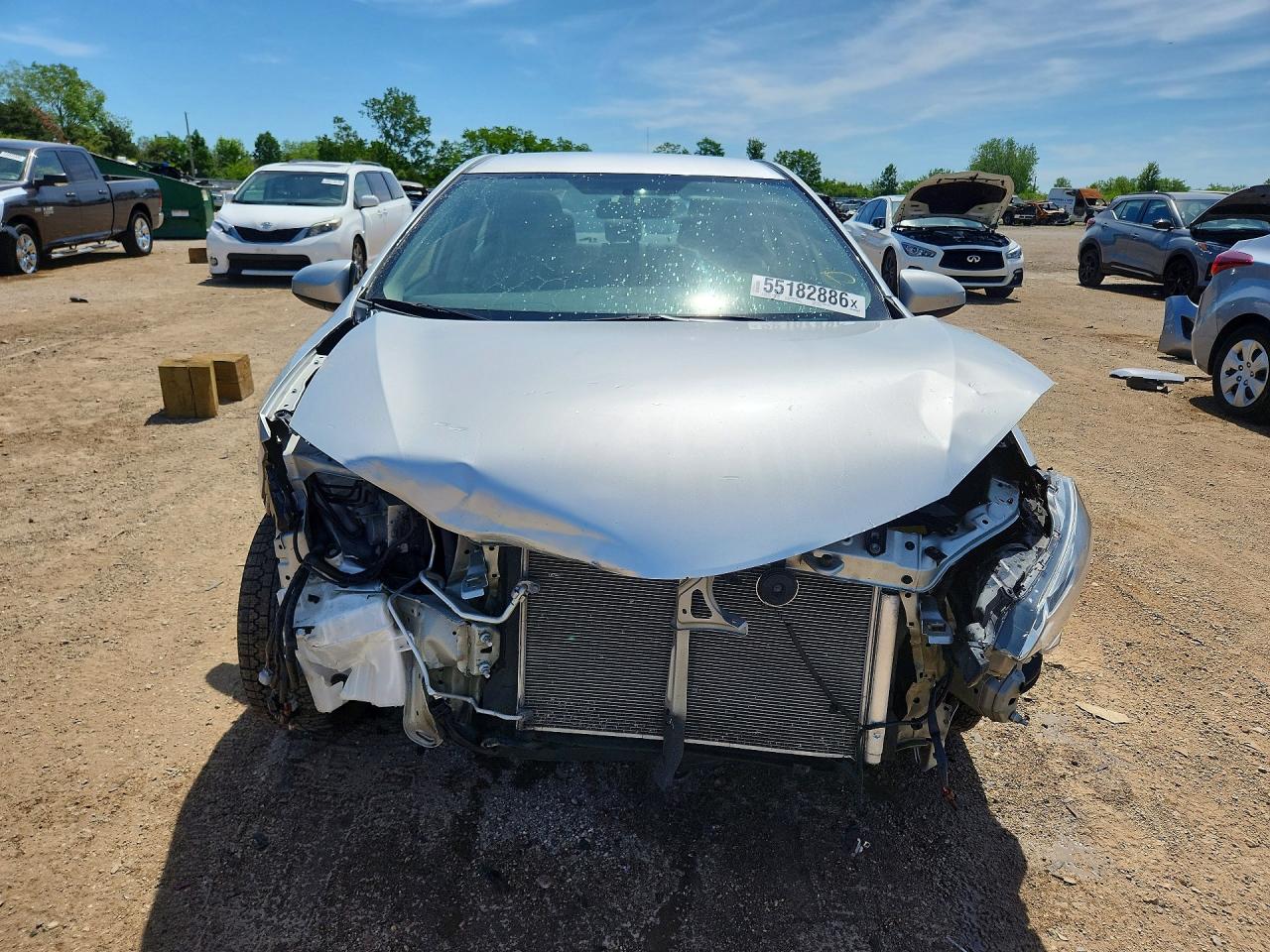 2015 Toyota Corolla VIN 5YFBURHE3FP223701 COPART salvage auction — Front End, IL - SALVAGE CERTIFICATE, sold $1,500 on 2026-07-02 (photo 5)