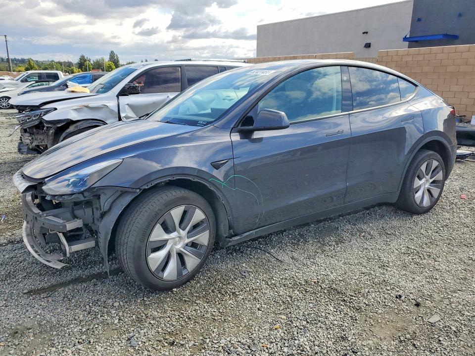 2024 Tesla Model y VIN 7SAYGDEE2RA245942 COPART salvage auction — FRONT END, Ca - Salvage Certificate, sold $14,600 on 2026-07-08 (photo 1)