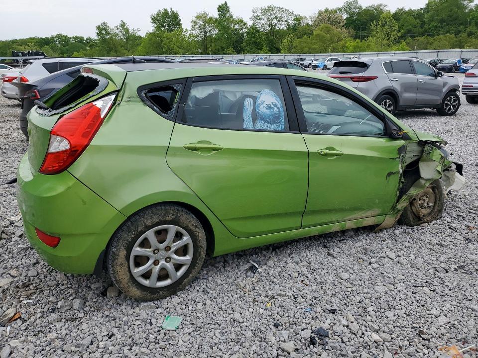 2012 Hyundai Accent VIN KMHCT5AEXCU040543 COPART salvage auction — FRONT END, KY - CERT OF TITLE-SALVAGE, sold $250 on 2026-07-24 (photo 3)