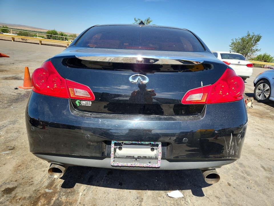 2013 Infiniti G VIN JN1CV6AR8DM761617 COPART salvage auction — FRONT END, Nm - Cert Of Title-Salvage, sold $1,000 on 2026-08-03 (photo 6)
