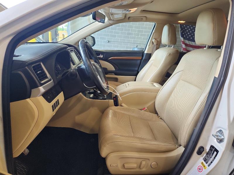 2017 Toyota Highlander VIN 5TDDZRFH0HS398666 COPART salvage auction — FRONT END, Mo - Salvage Certificate Of Title, sold $8,200 on 2026-07-28 (photo 7)