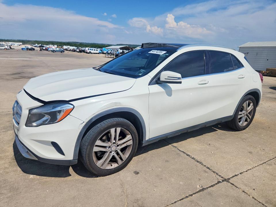 2016 Mercedes-benz Gla-klasse VIN WDCTG4EB4GJ214630 COPART salvage auction — FRONT END, Tx - Certificate Of Title, sold $2,400 on 2026-08-03 (photo 1)