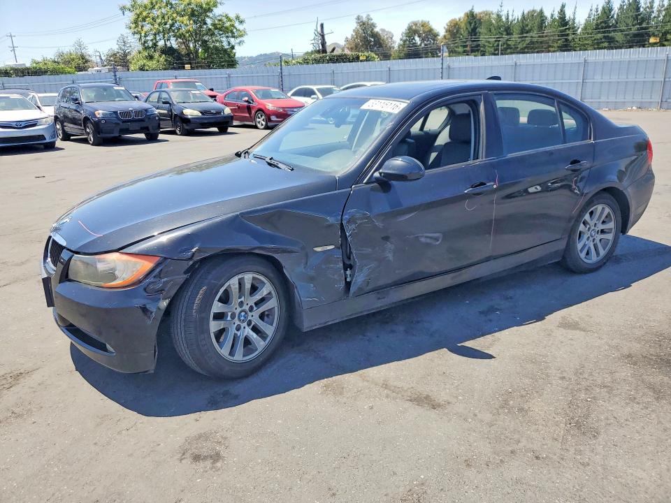 2007 BMW 3 series VIN WBAVC53577FZ70708 COPART salvage auction — FRONT END, Ca - Salvage Certificate, sold $525 on 2026-07-14 (photo 1)