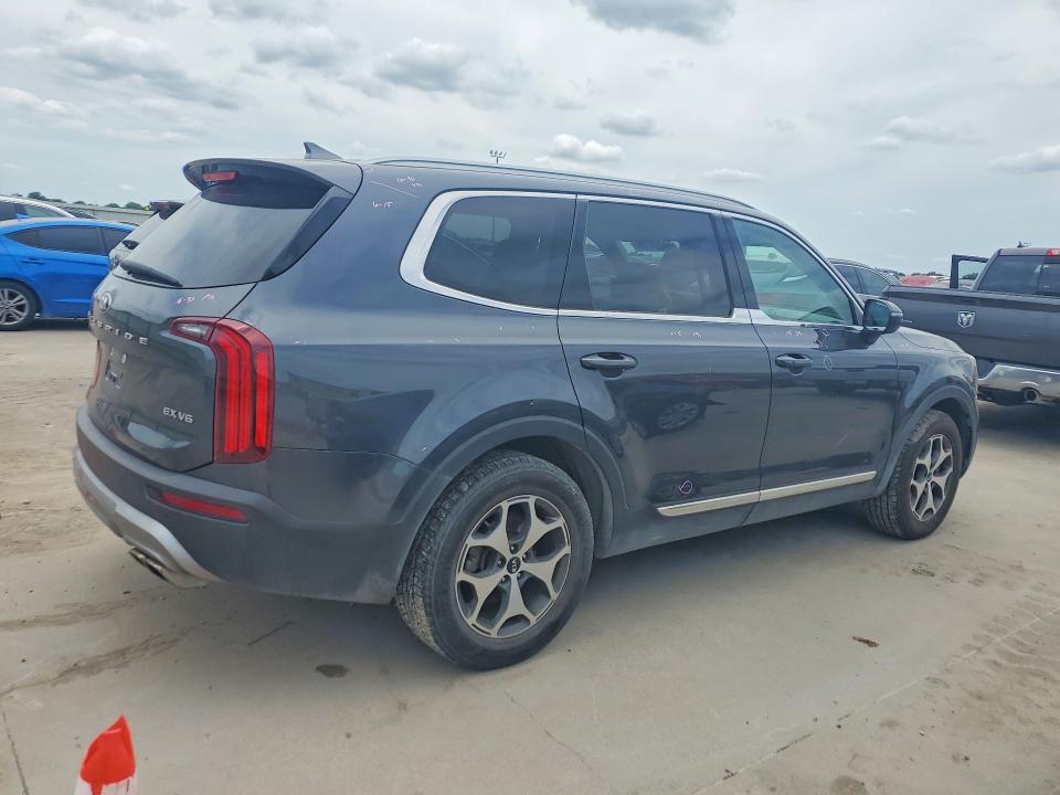 2021 Kia Telluride VIN 5XYP34HC9MG149468 COPART salvage auction — HAIL, Tx - Salvage Vehicle Title, sold $1,600 on 2026-07-30 (photo 3)