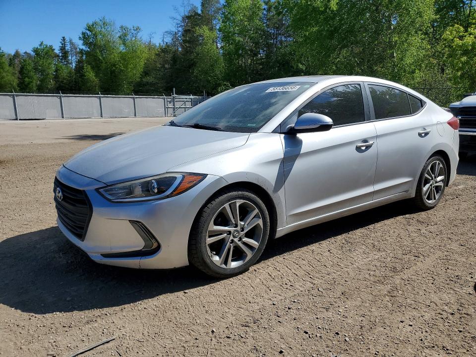 2017 Hyundai Elantra VIN KMHD84LF6HU380155 COPART salvage auction — REAR END, On - Permit Salvage, sold $2,450 on 2026-07-09 (photo 1)
