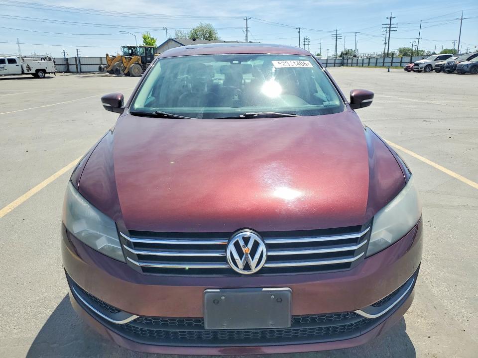 2014 Volkswagen Passat VIN 1VWBS7A3XEC066210 COPART salvage auction — REAR END, Id - Salvage Certificate Of Title, sold $1,200 on 2026-07-23 (photo 5)
