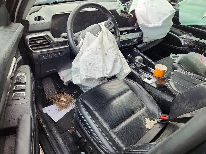 2025 Kia Telluride VIN 5XYP64GC1SG629414 COPART salvage auction — FRONT END, Tx - Nonrepairable Title, sold $6,600 on 2026-07-06 (photo 8)