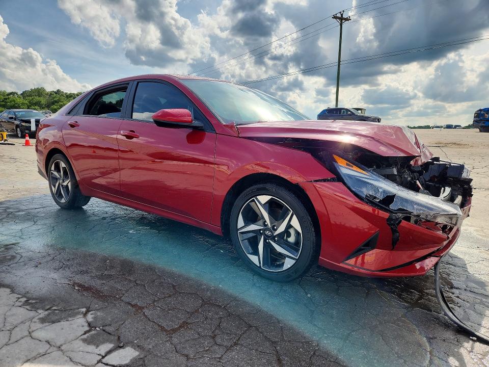 2023 Hyundai Elantra VIN KMHLS4AG4PU482934 COPART salvage auction — FRONT END, Tn - Salvage Certificate, sold $2,750 on 2026-07-27 (photo 4)