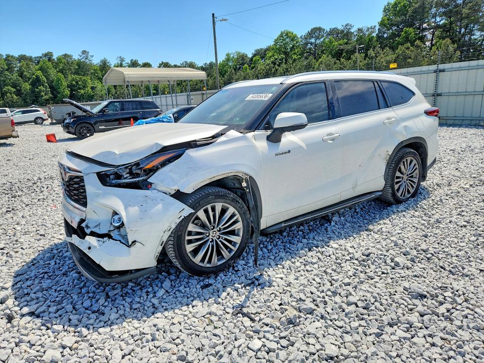2021 Toyota Highlander VIN 5TDFARAH6MS004699 COPART salvage auction — FRONT END, GA - CERT OF TITLE-SALVAGE, sold $17,300 on 2026-07-09 (photo 1)