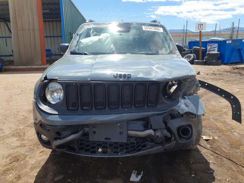 2018 Jeep Renegade VIN ZACCJBAB4JPH72096 COPART salvage auction — FRONT END, CO - SALVAGE TITLE, sold $850 on 2026-07-27 (photo 5)