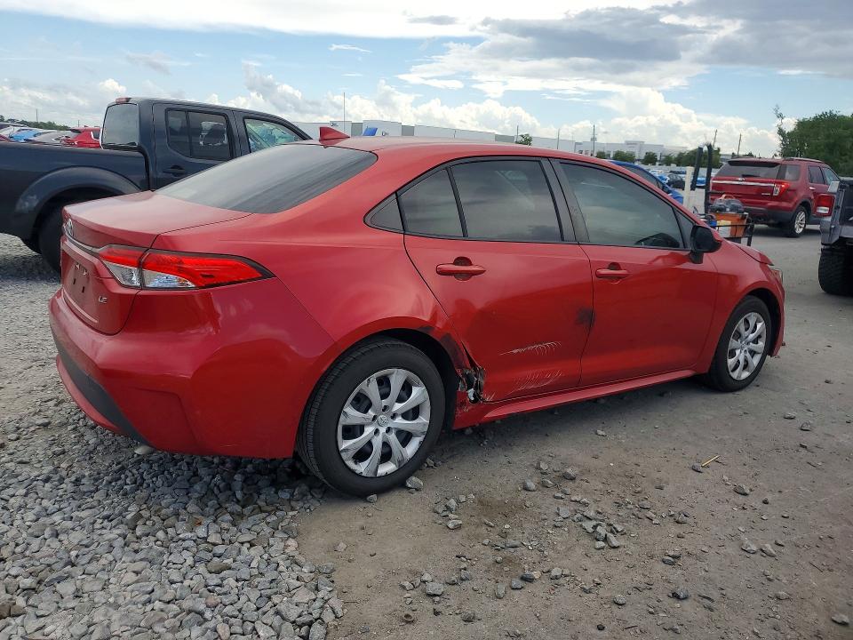 2020 Toyota Corolla VIN JTDEPRAE5LJ002115 COPART salvage auction — SIDE, Fl - Cert Of Title Slvg Rebuildable, sold $6,200 on 2026-07-13 (photo 3)