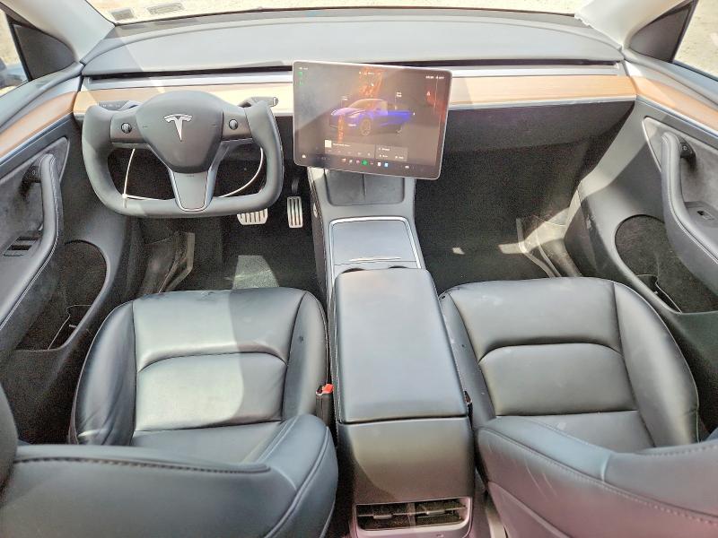 2023 Tesla Model y VIN 7SAYGDEF1PF856893 COPART salvage auction — SIDE, NY - MV-907A SALVAGE CERTIFICATE, sold $13,800 on 2026-07-06 (photo 8)