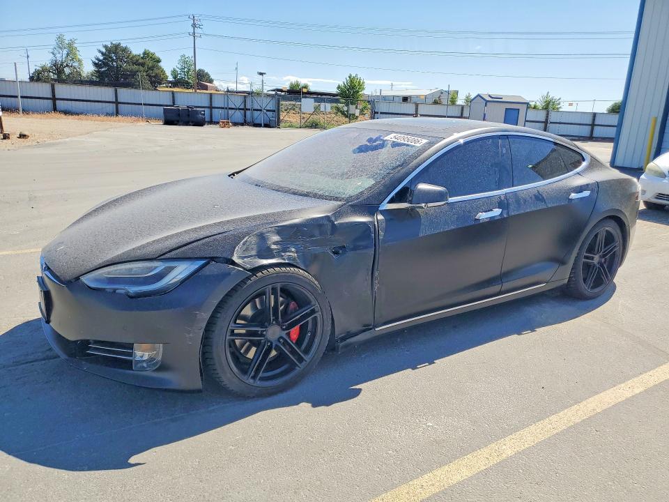 2018 Tesla Model s VIN 5YJSA1E42JF296598 COPART salvage auction — FRONT END, Id - Salvage Certificate Of Title, sold $12,100 on 2026-07-30 (photo 1)