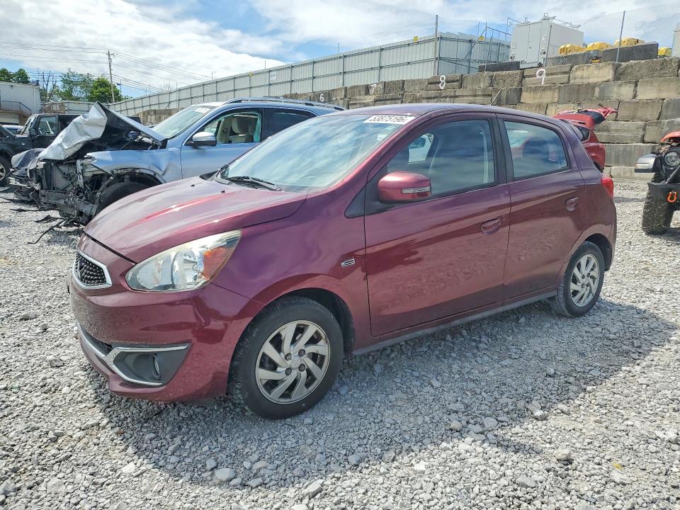 2018 Mitsubishi Mirage VIN ML32A4HJ7JH002957 COPART salvage auction — FRONT END, OH - CERT OF TITLE-SALVAGE, sold $1,800 on 2026-07-31 (photo 1)