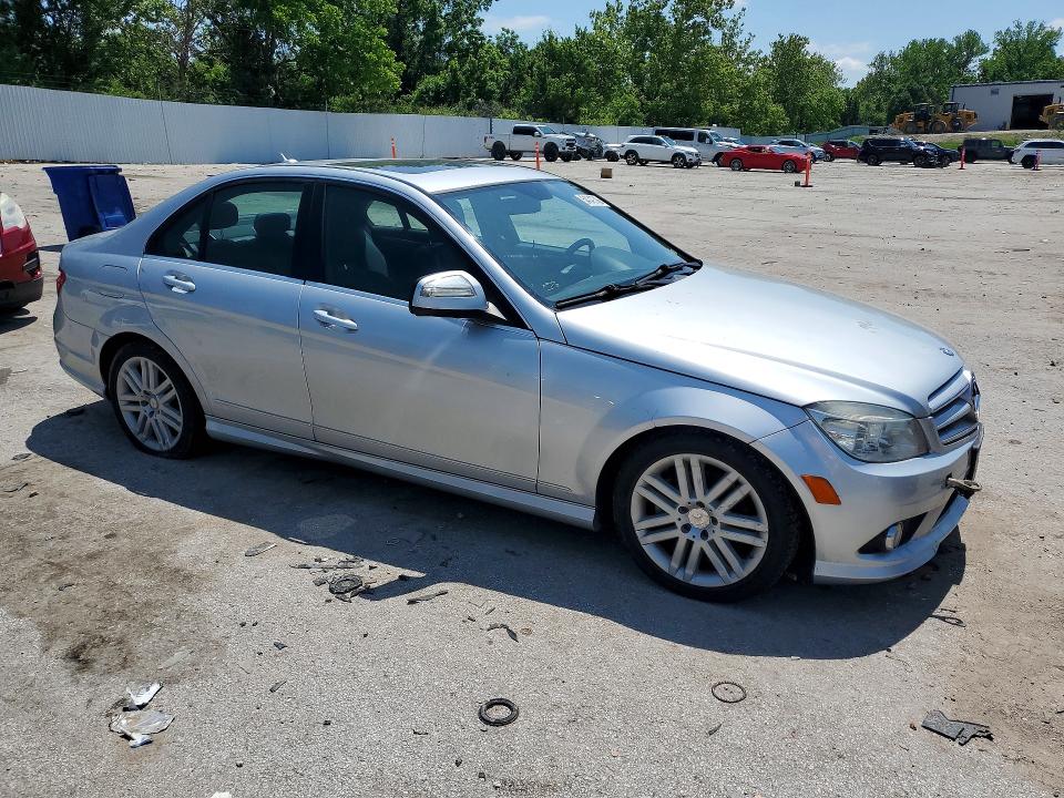 2009 Mercedes-benz C class VIN WDDGF54XX9R074302 COPART salvage auction — UNDERCARRIAGE, Mo - Salvage Certificate Of Title, sold $500 on 2026-07-10 (photo 4)