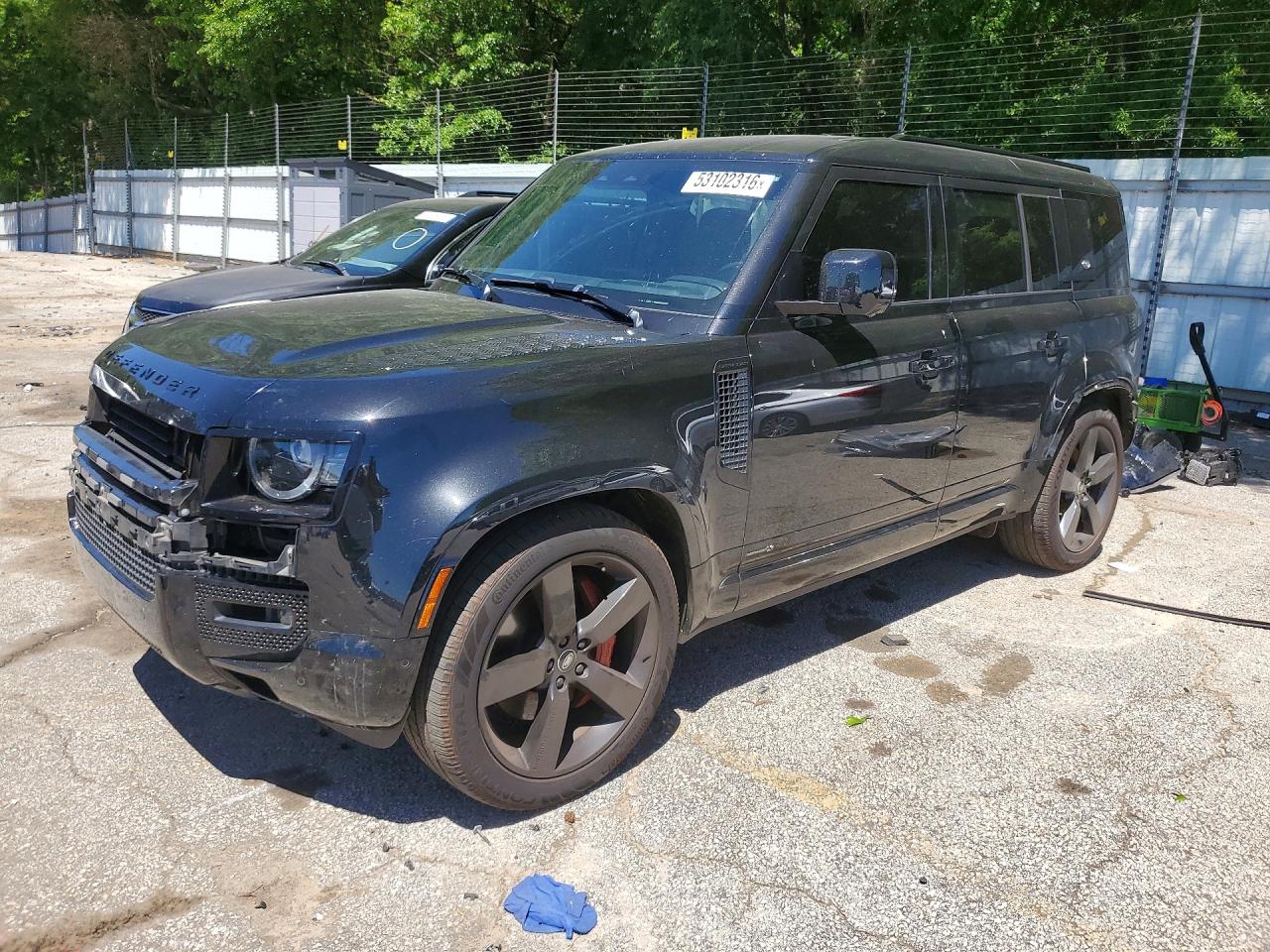 2024 Land Rover Defender VIN SALEXEEU6R2262867 COPART salvage auction — Front End, GA - CERT OF TITLE-SALVAGE, sold $51,000 on 2026-07-02 (photo 1)