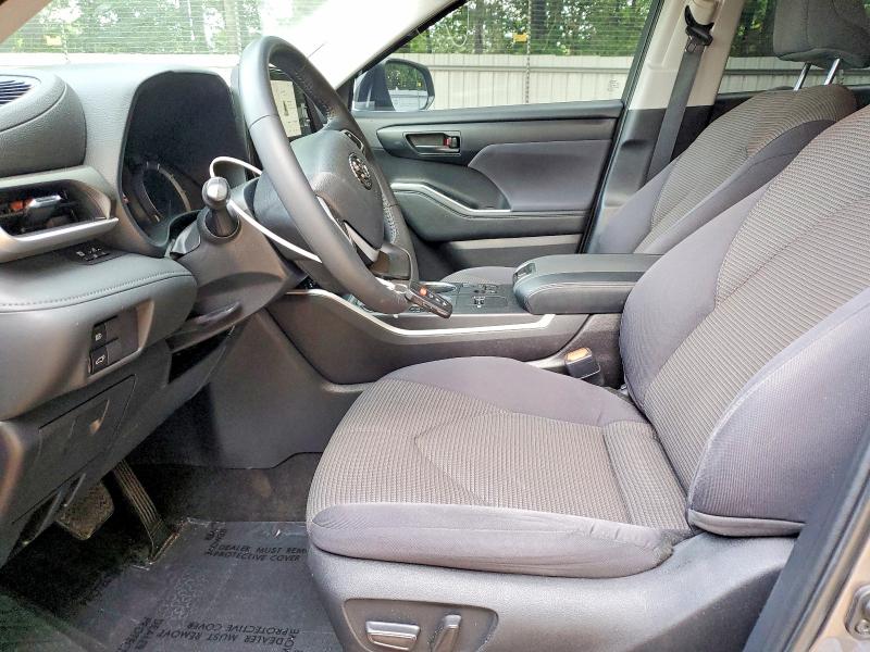 2023 Toyota Highlander VIN 5TDZARAH0PS526312 COPART salvage auction — FRONT END, Ga - Cert Of Title-Salvage, sold $15,700 on 2026-07-10 (photo 7)