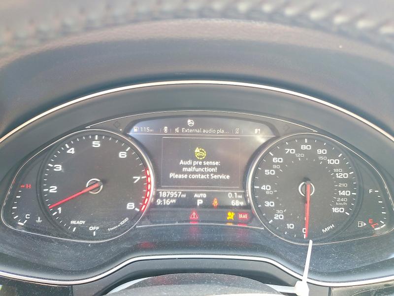 2017 Audi Q7 VIN WA1AHAF77HD045829 COPART salvage auction — NORMAL WEAR, Md - Certificate Of Title, sold $2,750 on 2026-07-02 (photo 9)