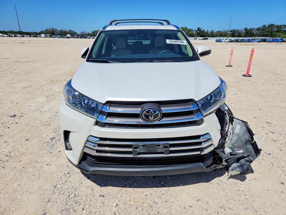 2018 Toyota VIN 5TDYZRFH1JS245270 COPART salvage auction — FRONT END, Tx - Salvage Vehicle Title, sold $12,100 on 2026-07-16 (photo 5)