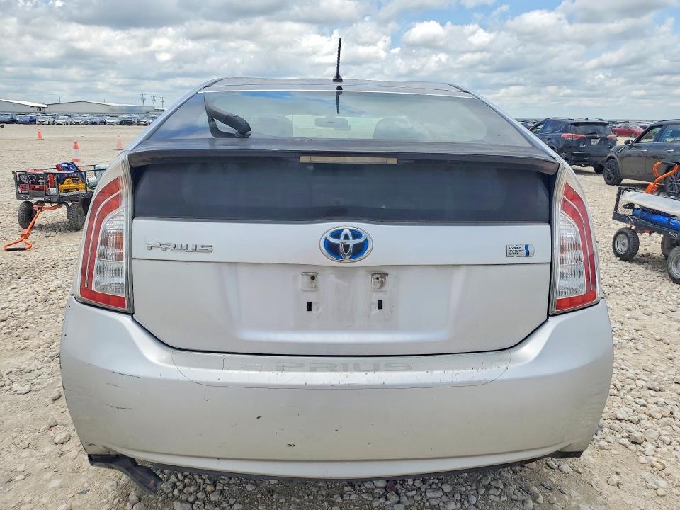 2013 Toyota Prius VIN JTDKN3DU4D5664691 COPART salvage auction — FRONT END, TX - SALVAGE VEHICLE TITLE (P), sold $150 on 2026-07-28 (photo 6)