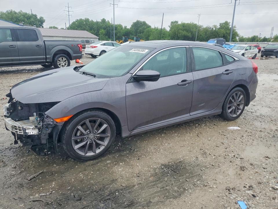 2021 Honda VIN 19XFC1F71ME006432 COPART salvage auction — FRONT END, Oh - Cert Of Title-Salvage, sold $9,400 on 2026-07-31 (photo 1)