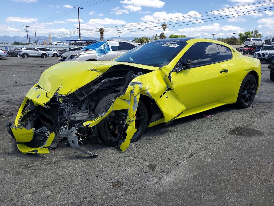 2013 Maserati Granturismo VIN ZAM45VLA8D0069105 COPART salvage auction — FRONT END, Ca - Salvage Certificate, sold $4,650 on 2026-08-10 (photo 1)