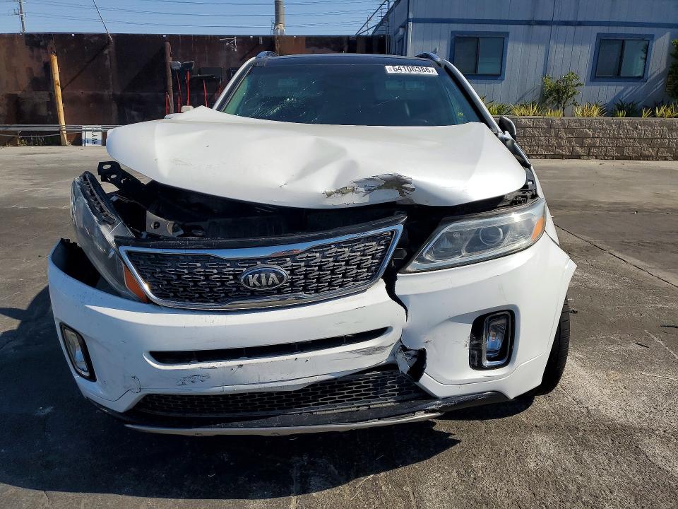2015 Kia VIN 5XYKW4A70FG647382 COPART salvage auction — FRONT END, Ca - Salvage Certificate, sold $1,350 on 2026-07-15 (photo 5)