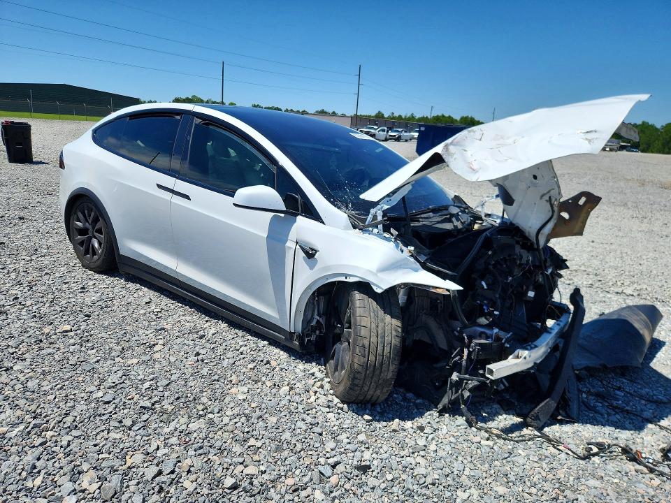 2022 Tesla Model x VIN 7SAXCAE51NF357053 COPART salvage auction — FRONT END, Ga - Cert Of Title-Salvage, sold $7,900 on 2026-07-28 (photo 4)