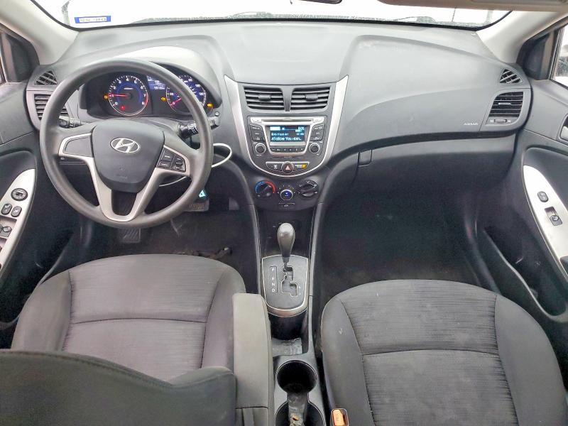 2017 Hyundai Accent VIN KMHCT5AEXHU335181 COPART salvage auction — FRONT END, TX - SALVAGE VEHICLE TITLE (P), sold $850 on 2026-07-02 (photo 8)