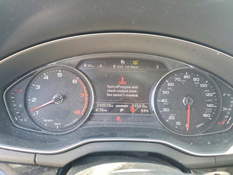 2019 Audi Q5 VIN WA1ANAFY5K2143729 COPART salvage auction — FRONT END, Tx - Certificate Of Title, sold $6,500 on 2026-07-24 (photo 9)