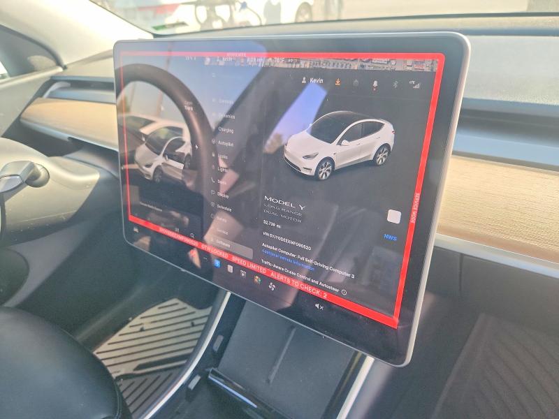 2021 Tesla Model y VIN 5YJYGDEEXMF090520 COPART salvage auction — REAR END, Ca - Salvage Certificate, sold $7,000 on 2026-07-02 (photo 9)