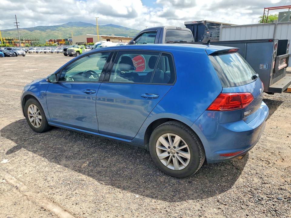 2016 Volkswagen Golf VIN 3VW217AUXGM020857 COPART salvage auction — WATER/FLOOD, Hi - Certificate Of Title, sold $2,900 on 2026-07-27 (photo 2)