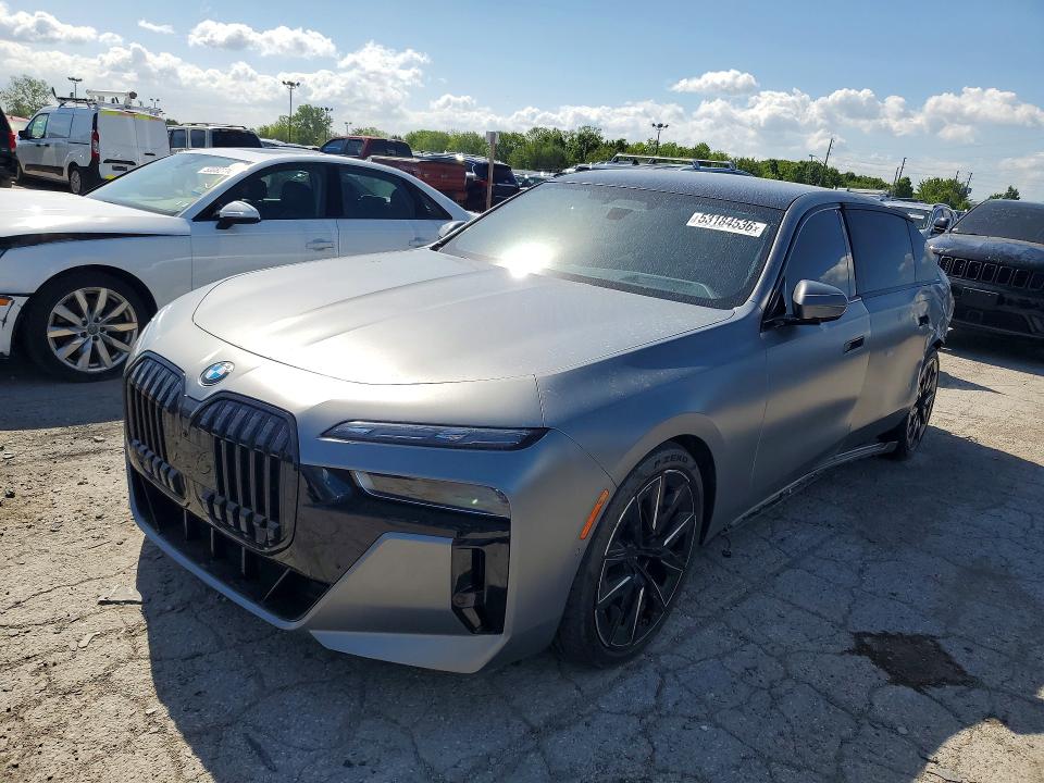 2023 BMW 7er VIN WBA33EJ0XPCM54214 COPART salvage auction — REAR END, In - Cert Of Title-Salvage Title, sold $50,000 on 2026-07-28 (photo 1)