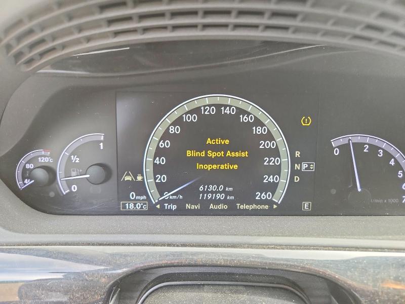2013 Mercedes-benz S-klasse VIN WDDNG9EBXDA534385 COPART salvage auction — FRONT END, AB - BOS - SALVAGE, sold $3,800 on 2026-08-04 (photo 9)