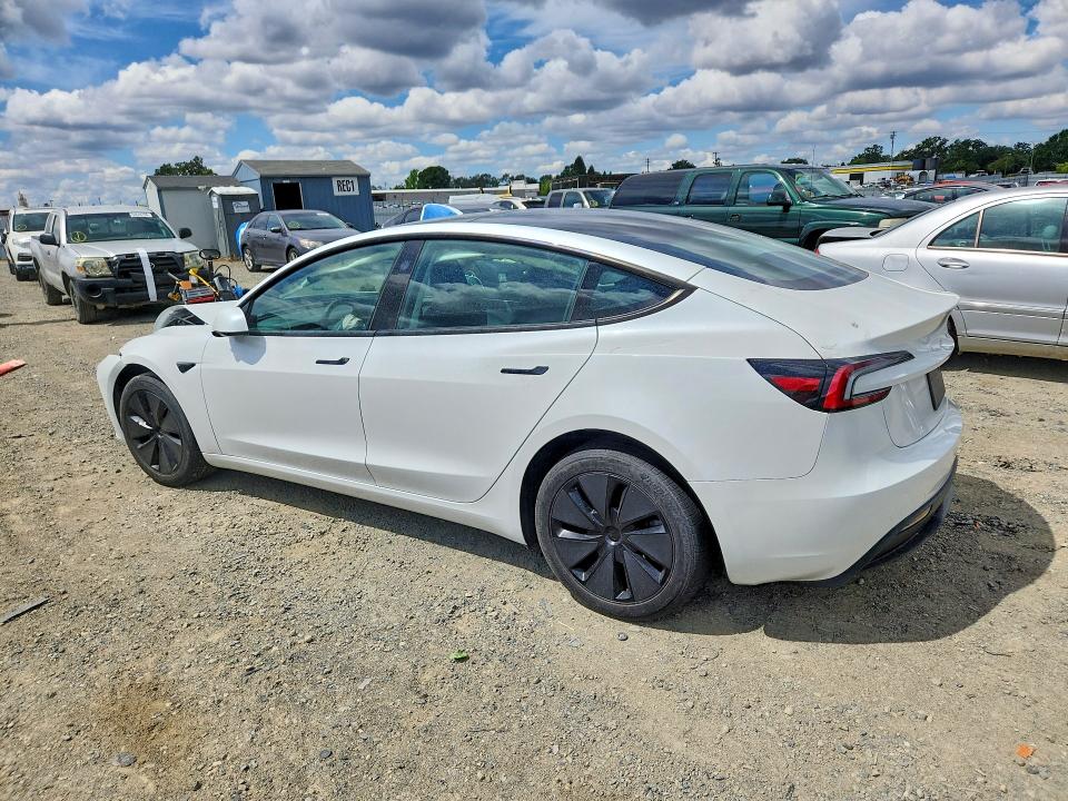 2024 Tesla Model 3 VIN 5YJ3E1EA9RF756852 COPART salvage auction — FRONT END, Ca - Salvage Certificate, sold $11,600 on 2026-07-23 (photo 2)