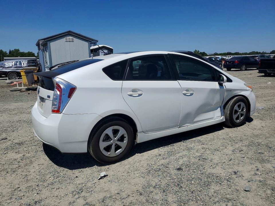 2012 Toyota Prius VIN JTDKN3DU3C5472905 COPART salvage auction — SIDE, CA - SALVAGE CERTIFICATE, sold $3,650 on 2026-07-21 (photo 3)