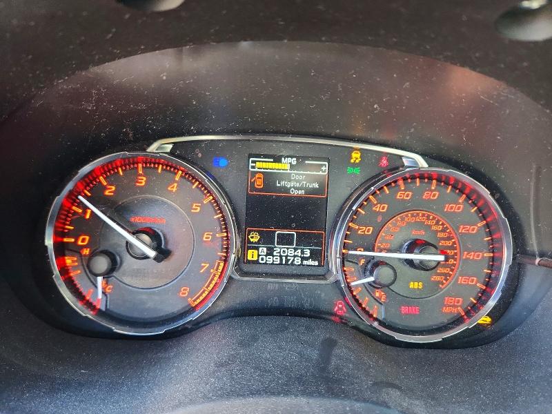2015 Subaru Wrx VIN JF1VA1A68F9835785 COPART salvage auction — FRONT END, Ca - Salvage Certificate, sold $3,000 on 2026-07-17 (photo 9)