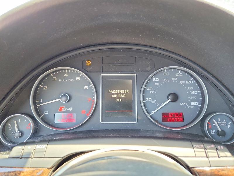 2006 Audi S4 VIN WAUGL78E66A182320 COPART salvage auction — MINOR DENT/SCRATCHES, WA - CERT OF OWNERSHIP-REBUILT, sold $2,300 on 2026-07-16 (photo 9)