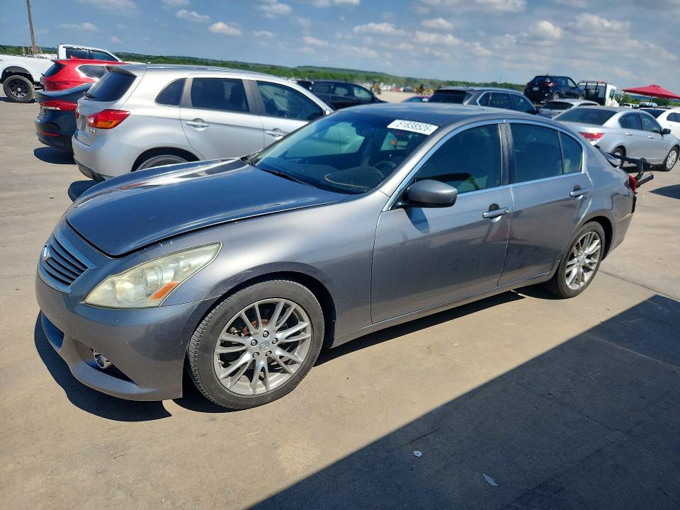 2012 Infiniti G VIN JN1CV6AP8CM620415 COPART salvage auction — REAR END, Tx - Salvage Vehicle Title, sold $1,400 on 2026-07-16 (photo 1)