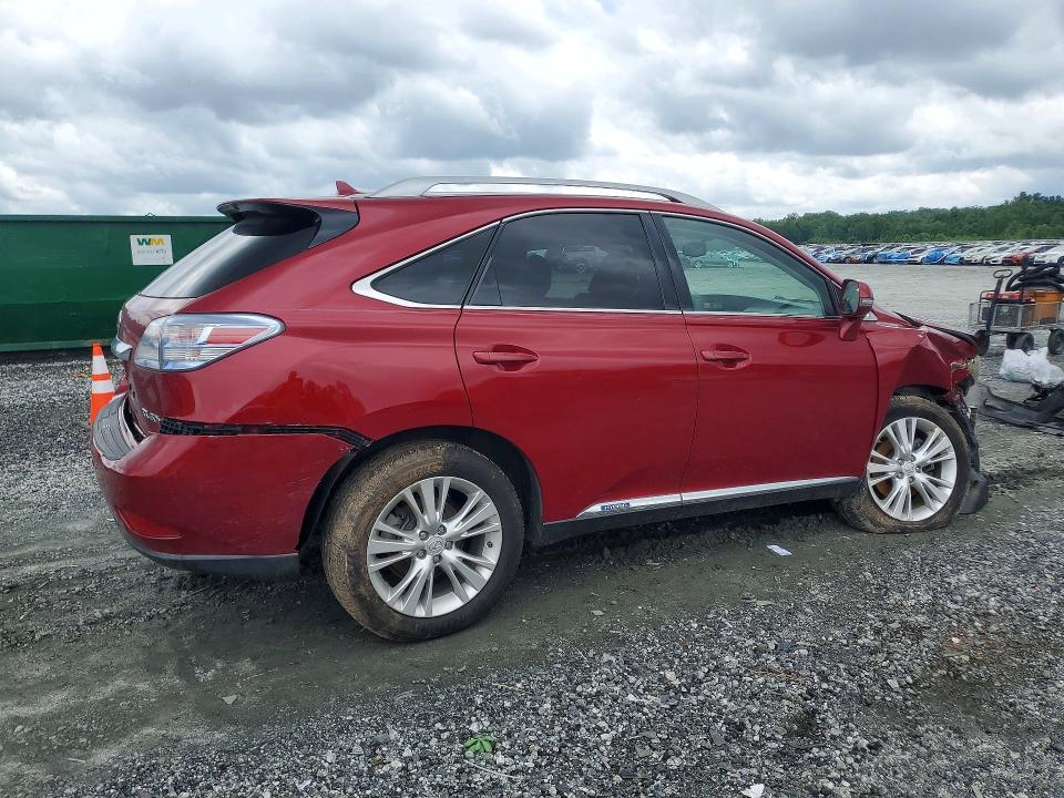 2011 Lexus Rx VIN JTJBC1BA1B2035243 COPART salvage auction — FRONT END, Sc - Cert Of Title-Salvage, sold $2,399 on 2026-07-29 (photo 3)