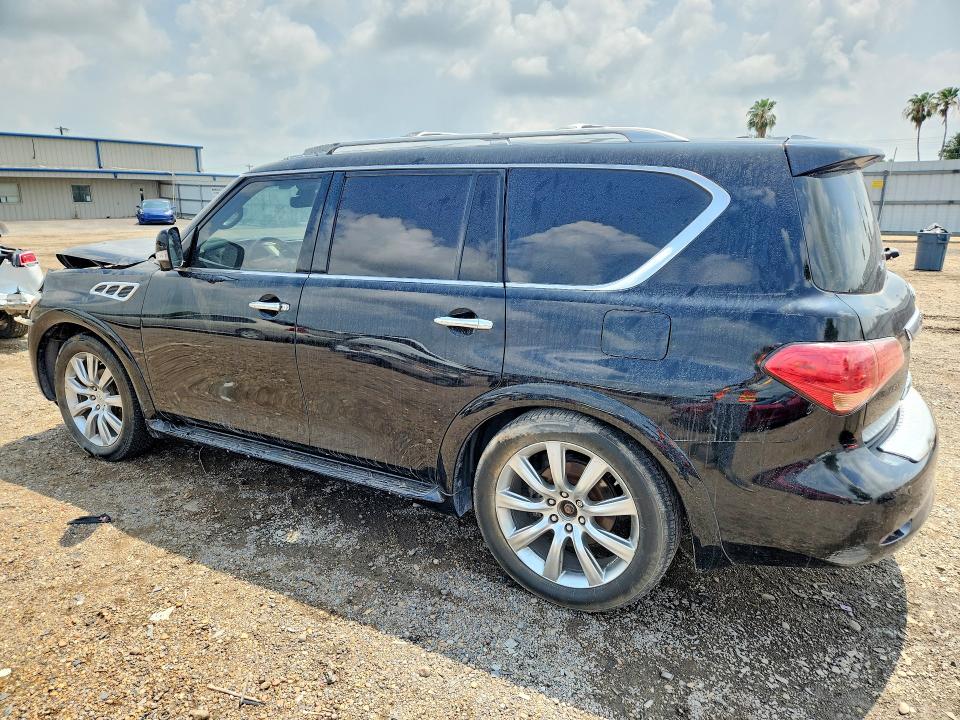 2012 Infiniti Qx56 VIN JN8AZ2NF6C9515673 COPART salvage auction — FRONT END, Tx - Salvage Vehicle Title, sold $1,350 on 2026-07-15 (photo 2)