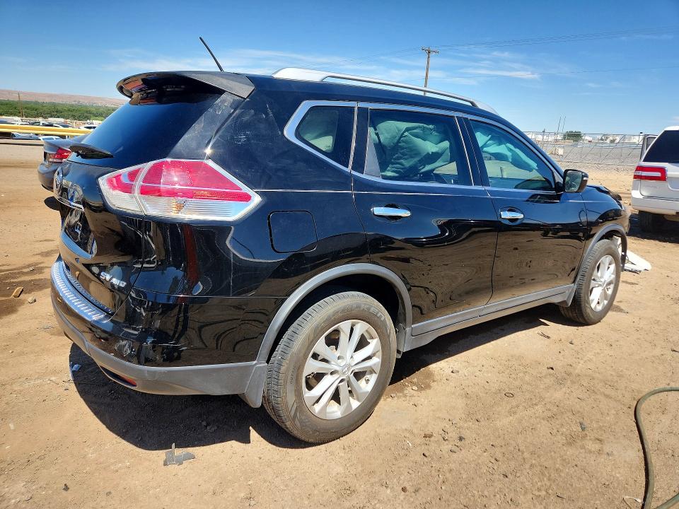 2015 Nissan Rogue VIN KNMAT2MV1FP539739 COPART salvage auction — FRONT END, NM - CERT OF TITLE-SALVAGE, sold $725 on 2026-07-20 (photo 3)