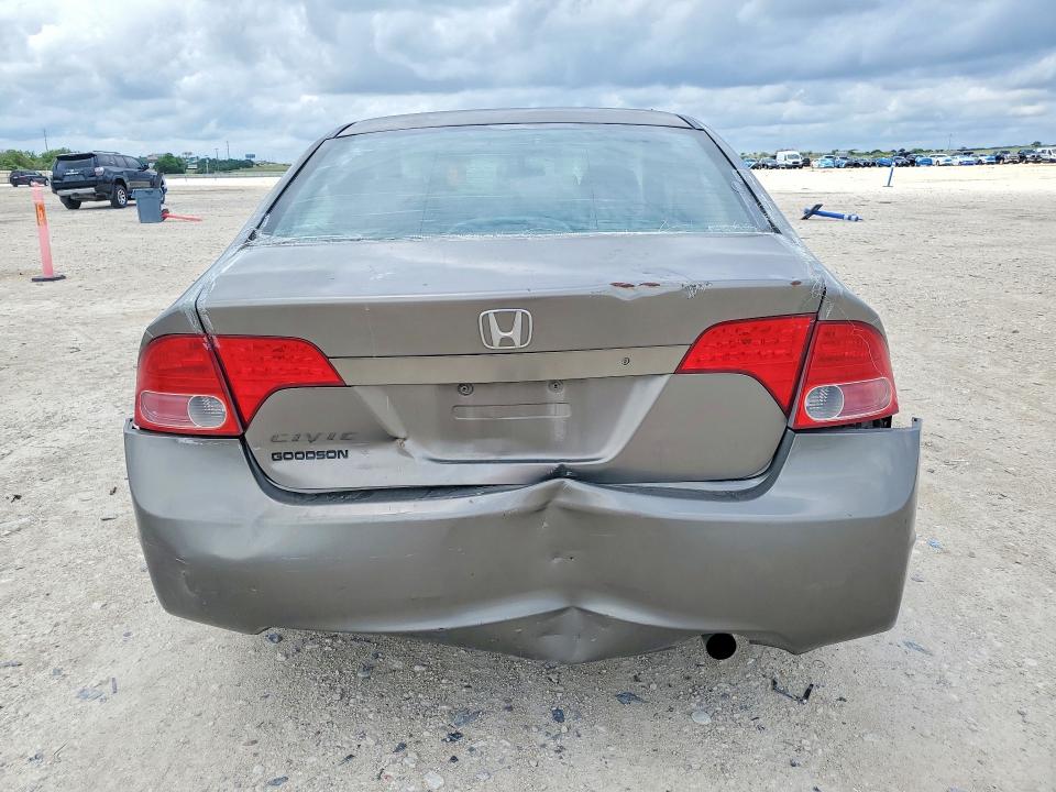 2008 Honda Civic VIN 1HGFA165X8L034054 COPART salvage auction — REAR END, Tx - Salvage Vehicle Title, sold $800 on 2026-07-02 (photo 6)