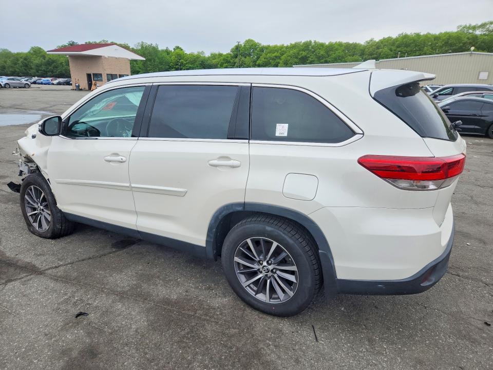 2019 Toyota Highlander VIN 5TDJZRFHXKS614548 COPART salvage auction — FRONT END, Ct - Cert Of Title-Salvage, sold $5,000 on 2026-07-14 (photo 2)