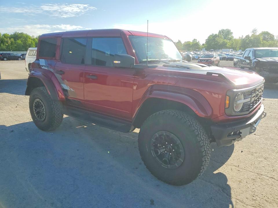 2025 Ford Bronco VIN 1FMEE0RR9SLB11183 COPART salvage auction — FRONT END, Ny - Mv-907A Salvage Certificate, sold $59,500 on 2026-07-20 (photo 4)